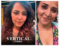 Anasuya Bharadwaj Vertical Video Selfie Photo Info Instagram Aug 2024 Actress Version