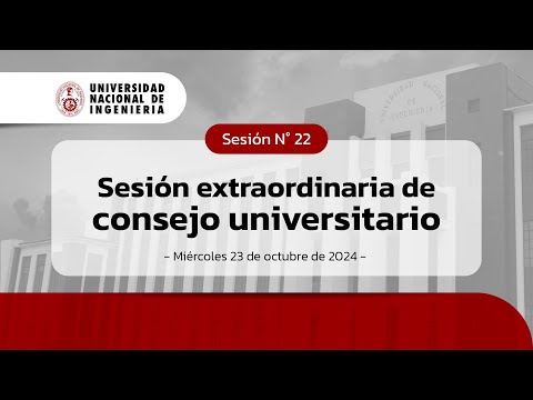 #EnVivo | Sesión de Consejo Extraordinaria N 22 - #EnVivo | Sesión de Consejo Extraordinaria N 22