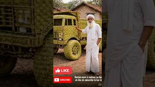 "Amazing Grandfather’s Craft: A Beautiful Dumper Made from Palm Leaves"#ai craft #trending