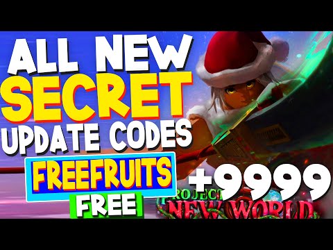 ALL NEW *SECRET* XMAS UPDATE CODES in PROJECT NEW WORLD CODES