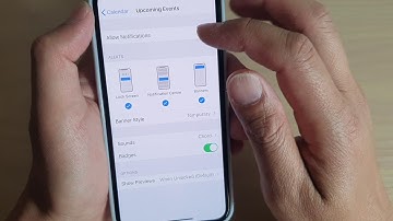 iPhone 11 Pro: How to Enable / Disable Calendar Alerts to Show on Lock Screen / Banner