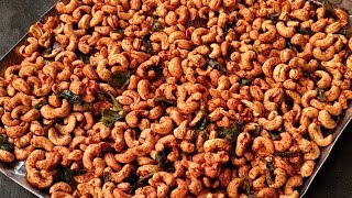 Street Food India - Roasted Cashew Nut Fry Recipe - Butter Cashew Snacks At Home - Village Food 2018