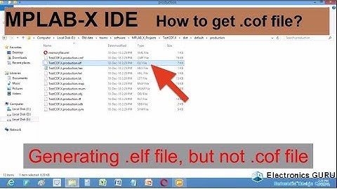 MPLAB X IDE not generating  .cof file.  Fix it now