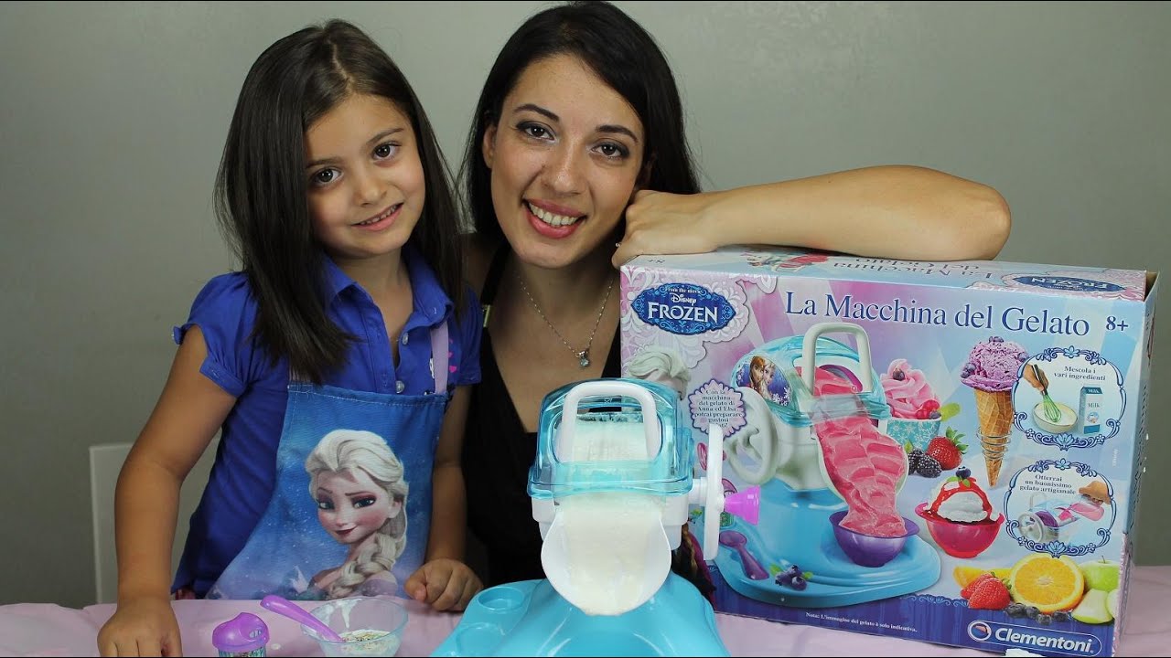 Macchina del gelato di frozen Ice cream maker video per bambini spielzeug 