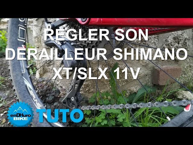 Comment régler le dérailleur arrière VTT Shimano XT SLX 11v - Tuto  enDHurobike - YouTube