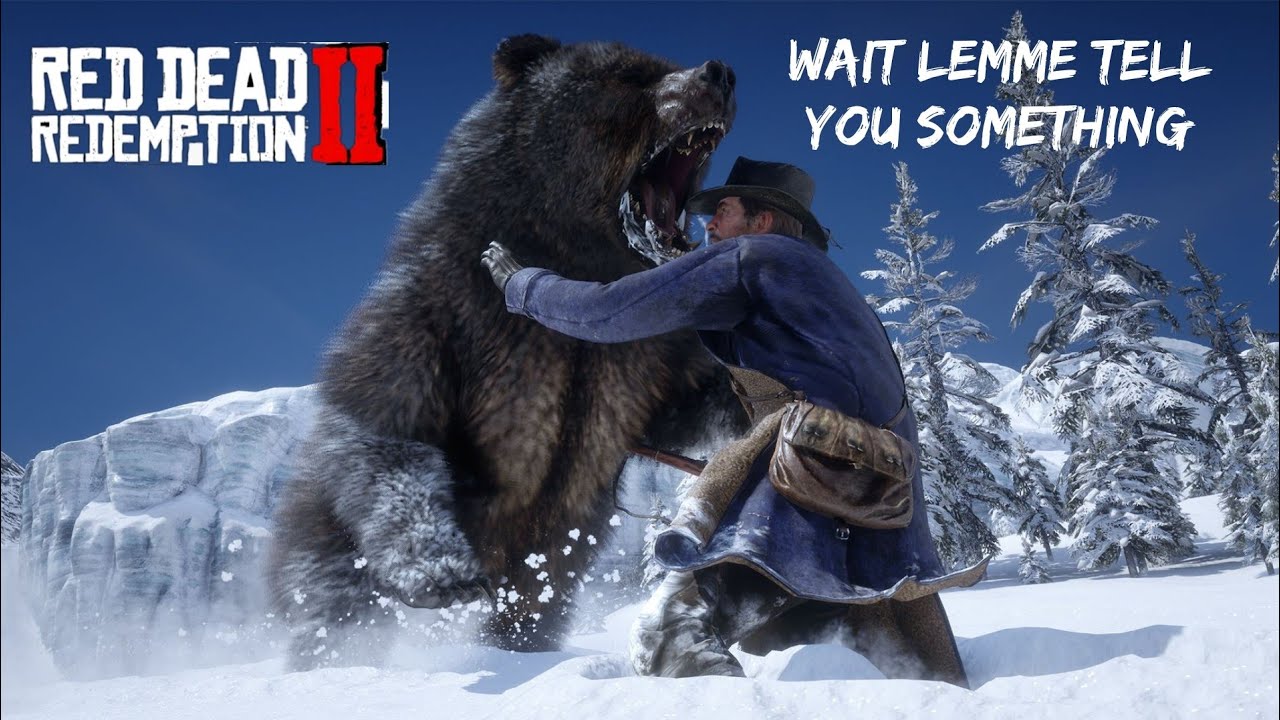 Arthur Morgan got Jumped by bear after he kills a Hunter # ...