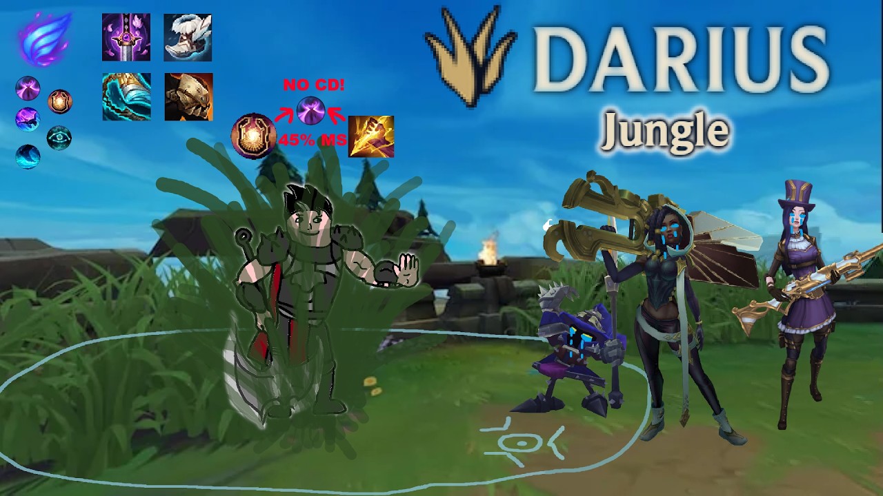 Demon prędkości Darius flashuje z jungli co 15 sekund i gnębi przeciwkników w League of Legends!