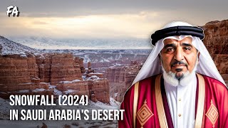 सऊदी अरब के रेगिस्तान में बर्फबारी (2024)एक दुर्लभ मौसम का चमत्कार Snowfall in Saudi Arabia’s Desert