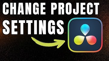 How to View or Change Project Settings in Davinci Resolve