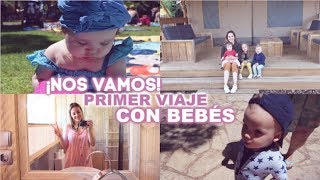 PRIMERA VEZ de CAMPING con TRES BEBÉS 📍 VLOG VACACIONES| Familia Bollito