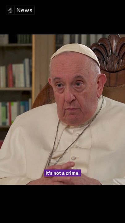 Pope: Being gay 'must' be made legal worldwide.