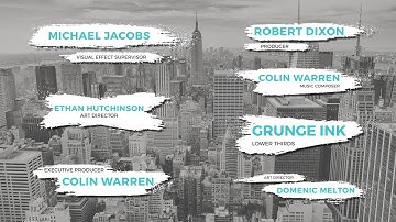 Grunge Ink Lower Thirds Premiere Pro Templates