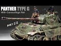 Panther Type G with Camo Net - Part 2 - 1/35 Tamiya - Tank Model - [ Painting - weathering ]