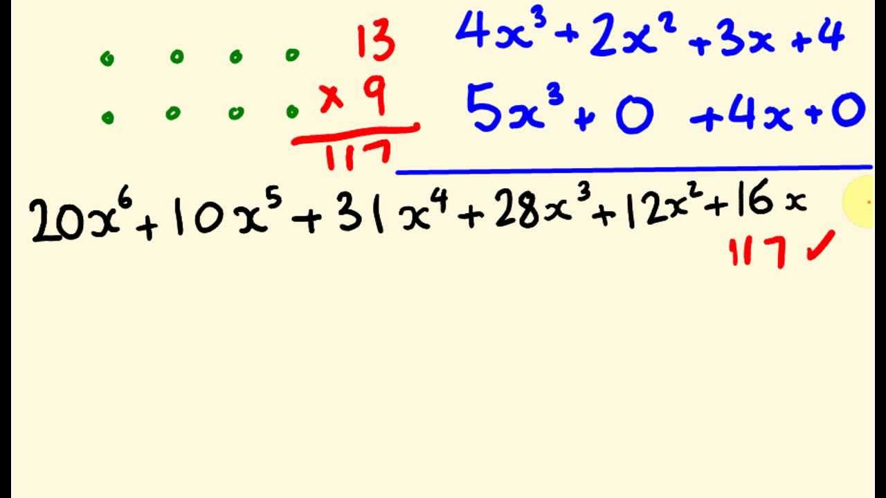 Algebra trick for multiplying polynomials