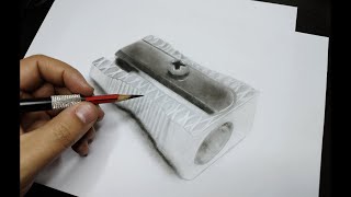DIBUJANDO un SACAPUNTAS en Carboncillo fácil | TIME LAPSE