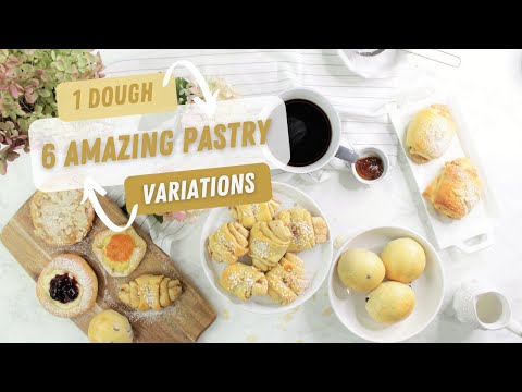 Authentic German - Pastry 1 Dough - 6 Delicious Pastry Variations Just Like From A German Bakery | German Recipes by All Tastes German