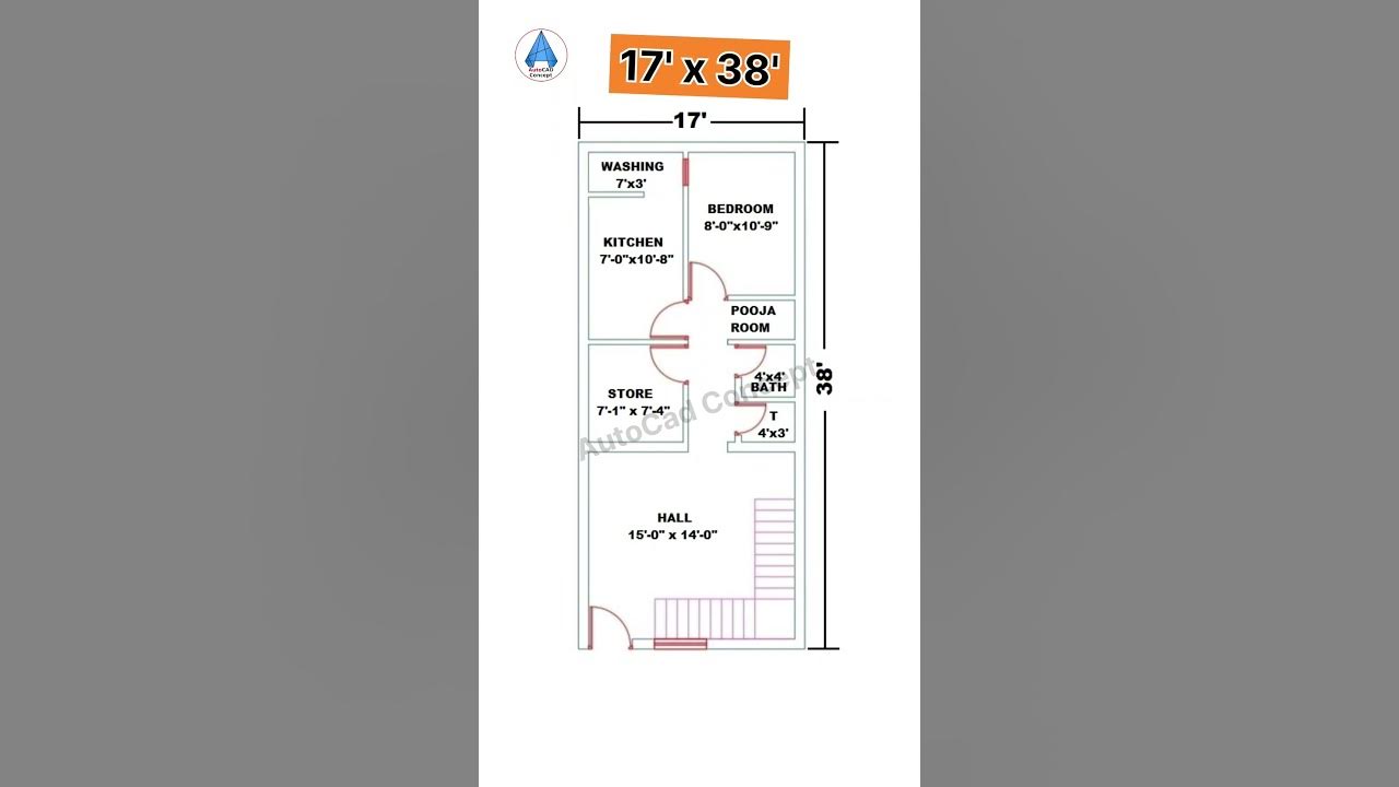 17x38-simple-house-design-17-by-38-house-plans-shorts-ytshorts-homedesign-youtube