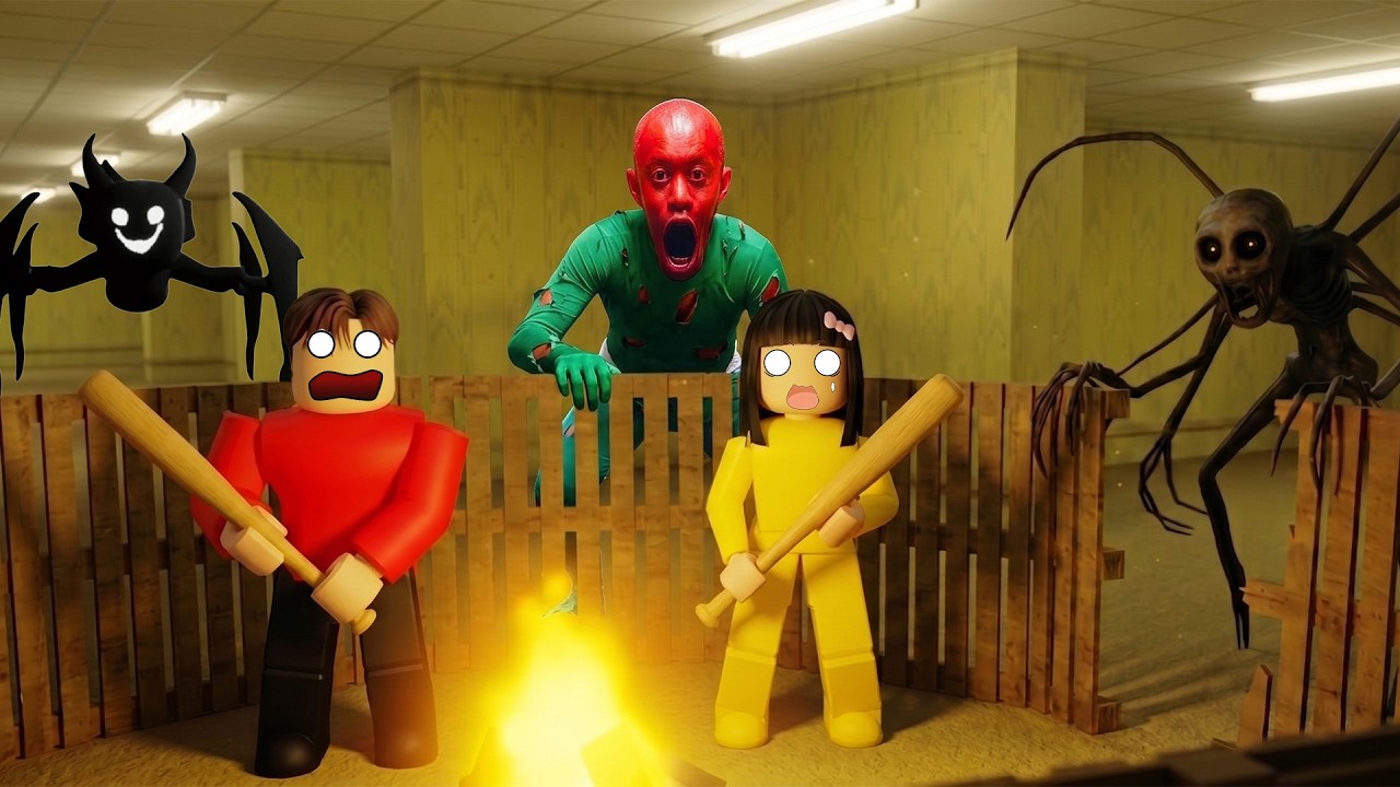 Yuta Mio Bertahan Hidup 99 Hari Di Backrooms Penuh SCP Mengerikan | ROBLOX