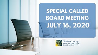 Special Called BOE Meeting