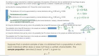 Distribution of the Sampling Proportion