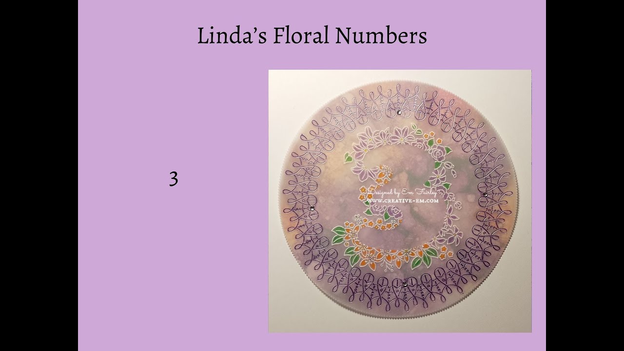 Linda's Floral Numbers - 3