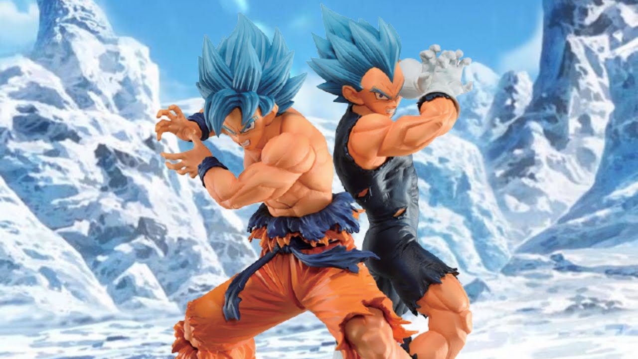 Dragon Ball Z Figures Set Saiyan Goku Son Blue Gokou Vegeta Broly