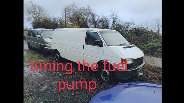 transporter t4 ACV/AJT fuel pump timing part 3 belt replacement procedure