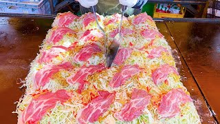 japanese Street Food  Festival Okonomiyaki Stall お好み焼き
