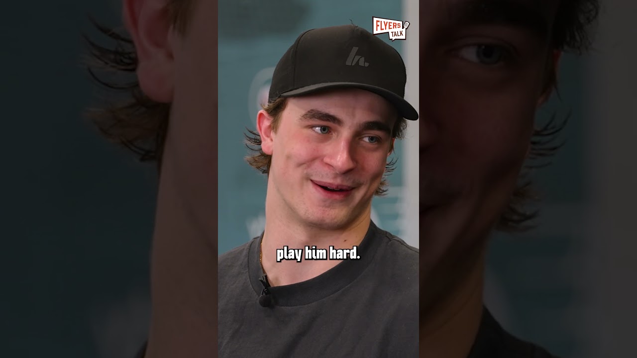Porter Martone played with his childhood idol Sidney Crosby after facing him in Flyers vs Penguins