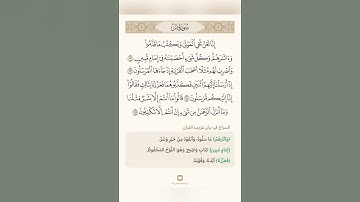 السراج في بيان غريب القران سورة يس3 تلاوة الشيخ سعد الغامدي
