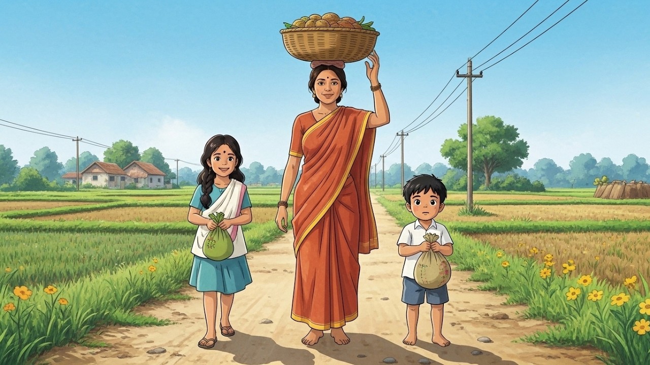 A Peaceful Daily Routine in a Indian Village | Ghibli slow living