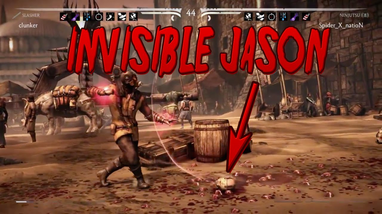 EPIC MORTAL KOMBAT X GLITCH - INVISIBLE JASON - YouTube