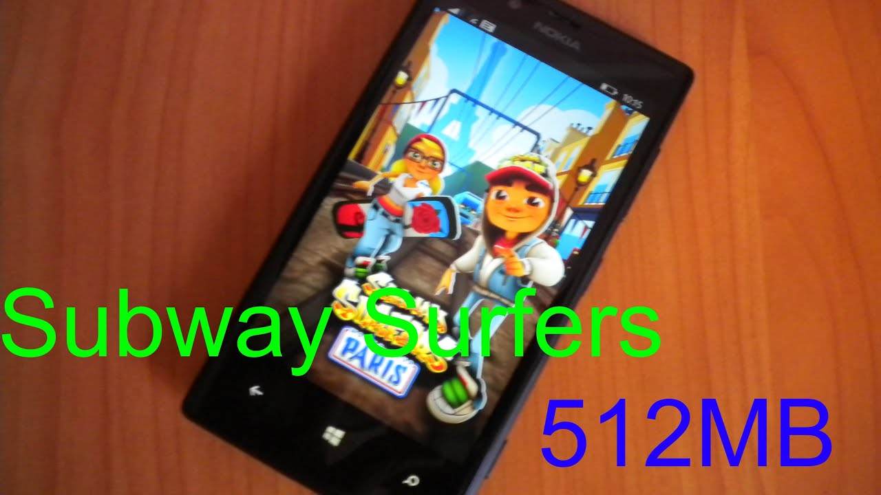 Subway Surfers funcionará bem em Windows Phones com 512MB de RAM 