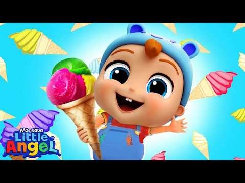 Ice Cream Time! (Tasty Kids Song) | Little Angel | Songs and Cartoons | Best Videos for Babies