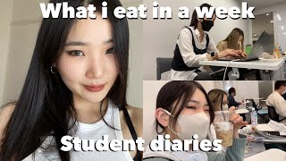 Student diaries ep.1 | их сургуулийн 7хоног,хоол,хичээл,авсан зүйлс |