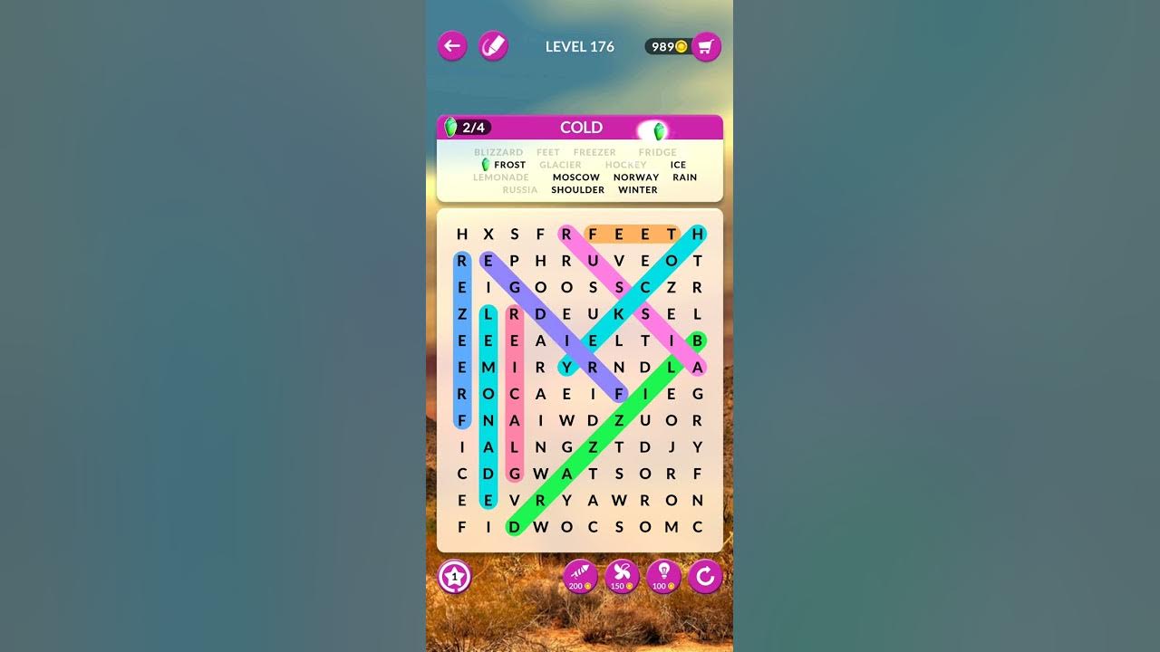Wordscapes Search | Level 176 - YouTube