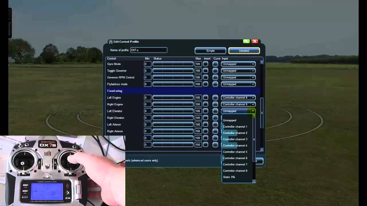 DX7s sim configuration tutorial
