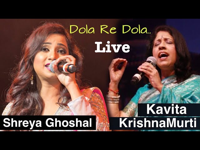 Shreya Ghoshal Vs Kavita Krishnamurti Live - Dola Re Dola | Devdas | Desi Unplugged class=