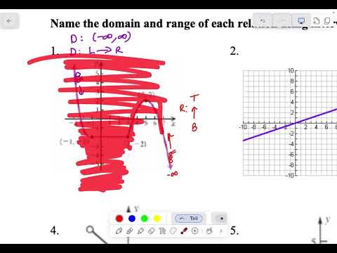 1.2A Domain and Range HW Algebra 3