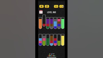 Water Sort puzzle level 963 | AYU Gamester #shorts