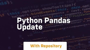 python pandas update