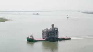 INEOS Project ONE modules escape Strait of Hormuz to reach Antwerp.