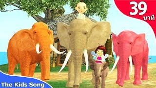 เพลงช้าง เป็ด ลิง ปู รวมเพลงเด็ก 39 นาที - the kids song