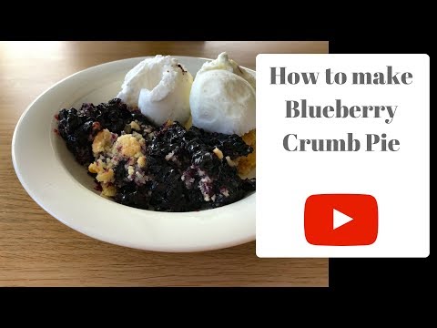 How to make Blueberry Crumb Pie