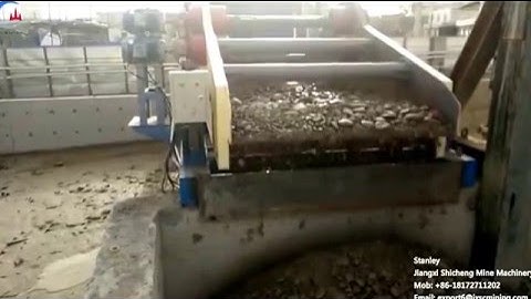 high frequency dewatering  screen working video