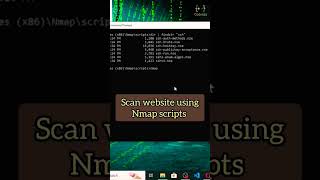 Nmap: scan website using NSE screenshot 1