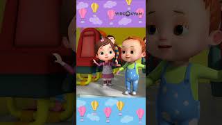 Wheels On The Bus Part 2 |Baby Ronnie Nursery Rhymes |Healthy Habits For Kids #Shorts #Childrensongs