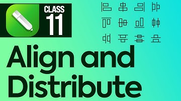 Align and distribute in CorelDRAW 2021 Class 11 - Urdu / Hindi