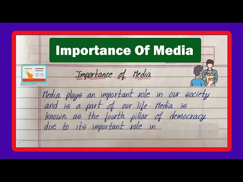 अंग्रेजी में मीडिया निबंध लेखन का महत्व | मीडिया की भूमिका निबंध लेखन अंग्रेजी में