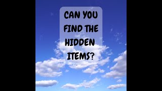 Find all the hidden items in the image!